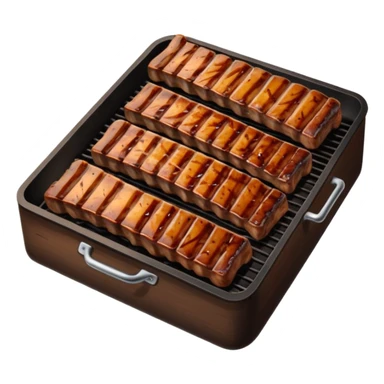 costillas de asado a la parrilla sticker