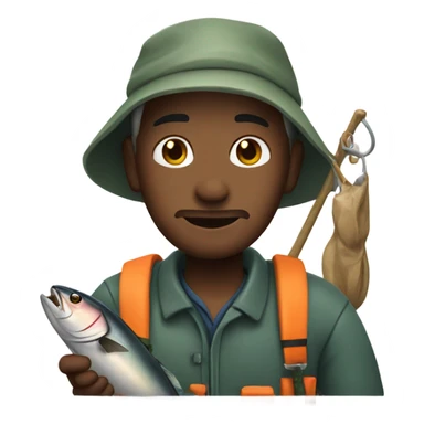 Fisherman with a tuna sticker
