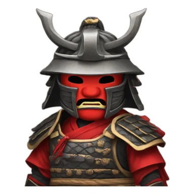 Red Mask - Chinese Samurai sticker
