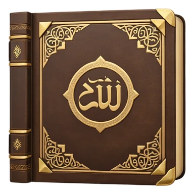 Quran closed book and Quran written in it sticker