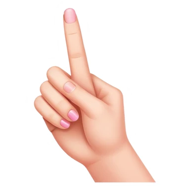 finger with pinky up  sticker