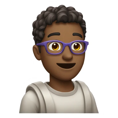 Homem loiro segurando açaí sticker