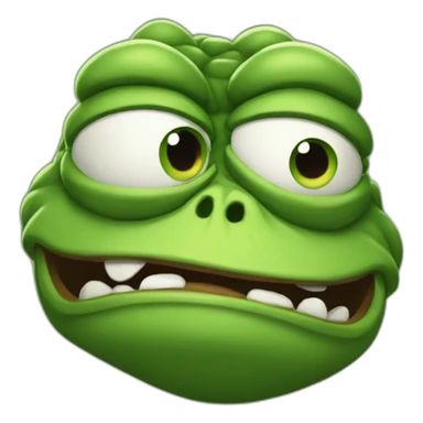 ferocious pepe sticker