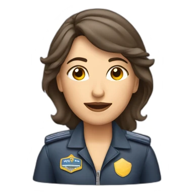 Mujer piloto de avion sticker