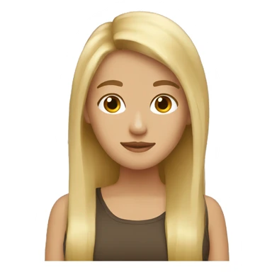 Blonde girlfriend with brown hair boyfriend  sticker