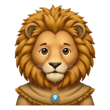 man in lion  costume  sticker