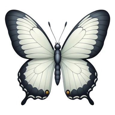 white butterfly sticker