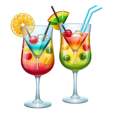 Change this cocktail to emoji style, make cheers action sticker