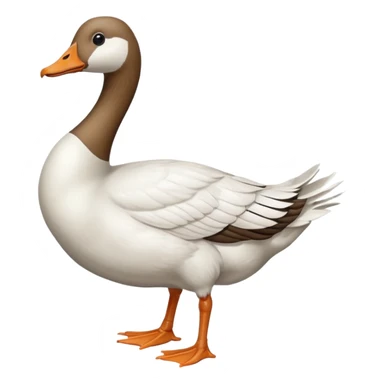 goose with a head, that looks like human female feet  sticker