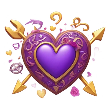 Happy Saint valentine day purple  sticker