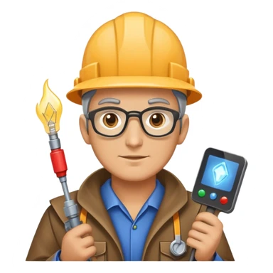 An electrician-technologist wizard sticker
