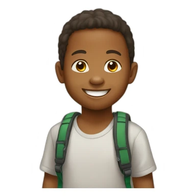 happy Malagasy child sticker