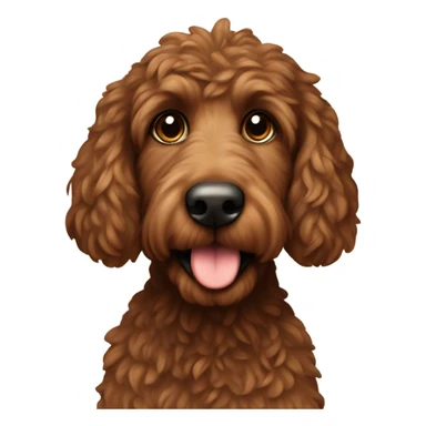 Brown Aussie doodle  sticker