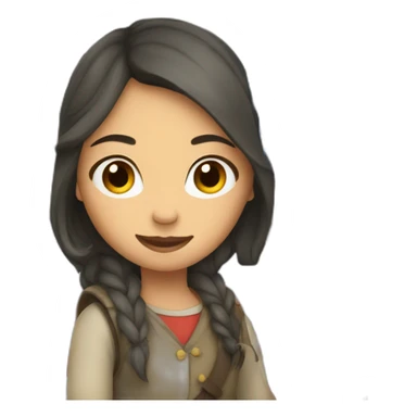 Girl with palesine flag sticker