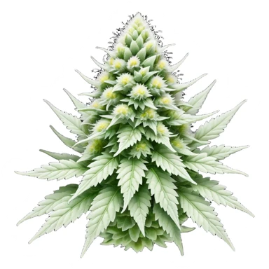 white color marijuana sticker