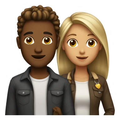 heterosexual couple sticker