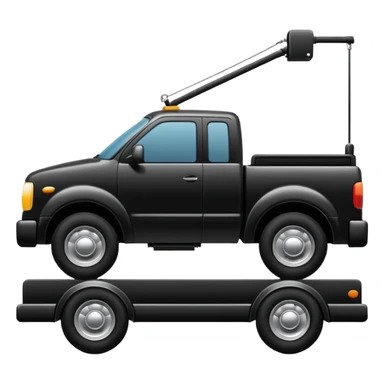 towing street icon, shilloute sticker