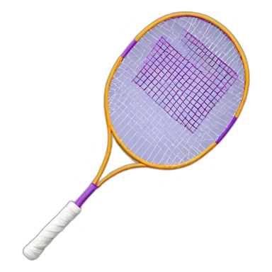 Raquette de badminton vilolette sticker