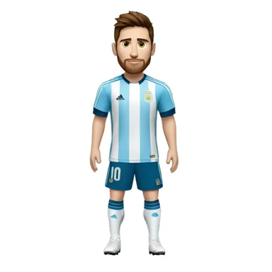 Persona camisa de futbol argentina Messi  sticker