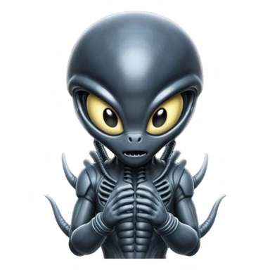 baby xenomorph from movie alien sticker
