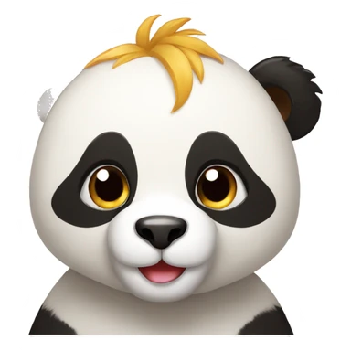 Reveil du Panda joyeux le matin sticker
