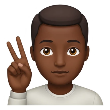 🫥+🤟🏾 sticker