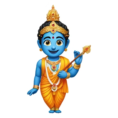 Krishna with Sudarshan chakra  sticker