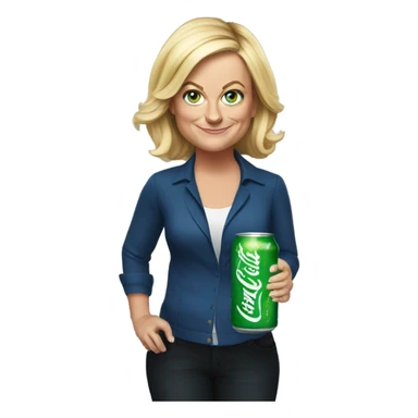 Amy polar drinking sprite sticker