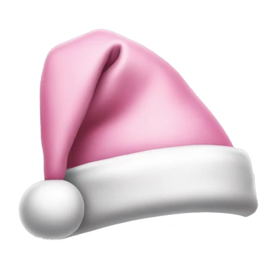 light pink santa hat sticker