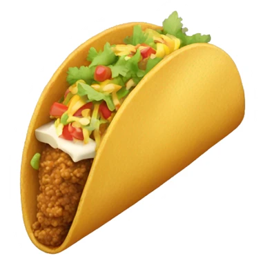 A golden taco  sticker