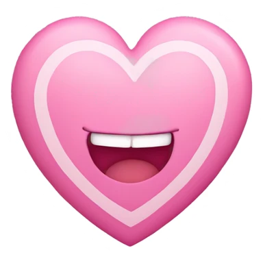 Pink heart with M sticker