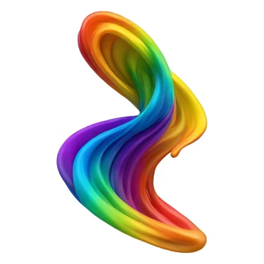 Dancing rainbow  sticker