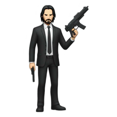 John wick full body sticker