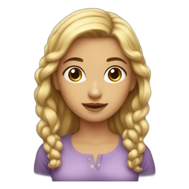 charming young woman sticker