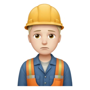 A person working with no pay sticker