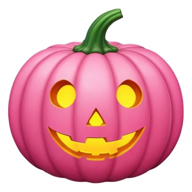 ultra realistic pink pumpkin sticker
