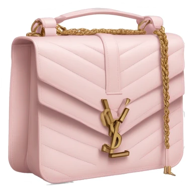 Pastel pink YSL bag sticker