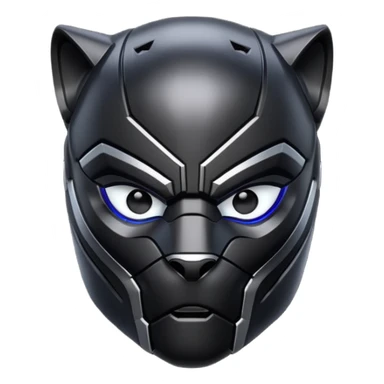 Cool Black panther helmet sticker