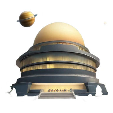 Planetarium science center like the one that on Alexandria biblioteque sticker