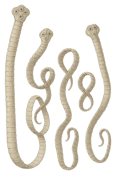 tenia intestinali senza sfondo sticker