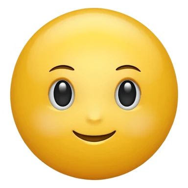 A sphere, yellow color sticker