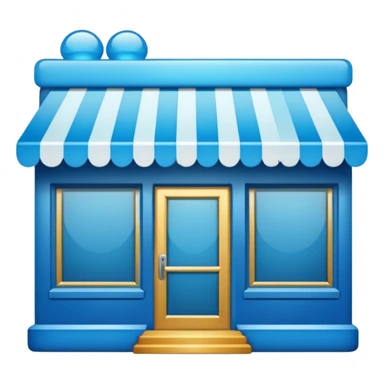 Emoji for an e-commerce marketplace: a web storefront, digital shop, or online shopping symbol. sticker