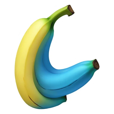 blue banana sticker