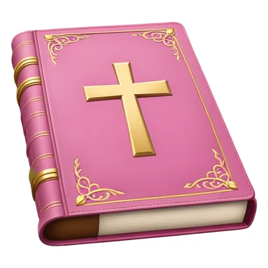 Pink holy bible sticker