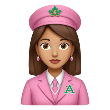 Hispanic woman alpha kappa alpha sorority sticker