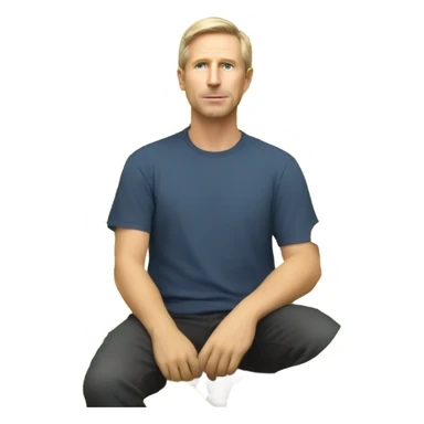 White guy in tree with bananas sticker