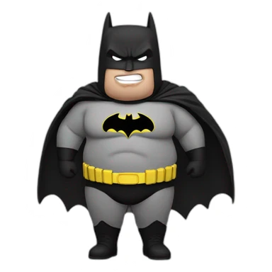 fat batman sticker