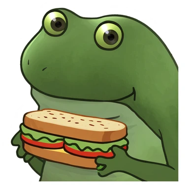 a knuckle sandwich (a fist between two pieces of bread) sticker