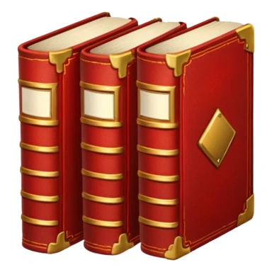 red books, golden glow sticker