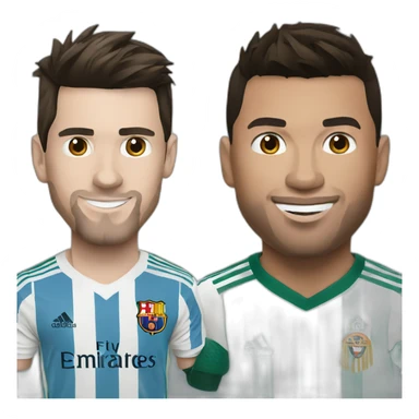 Messi and Ronaldo  sticker